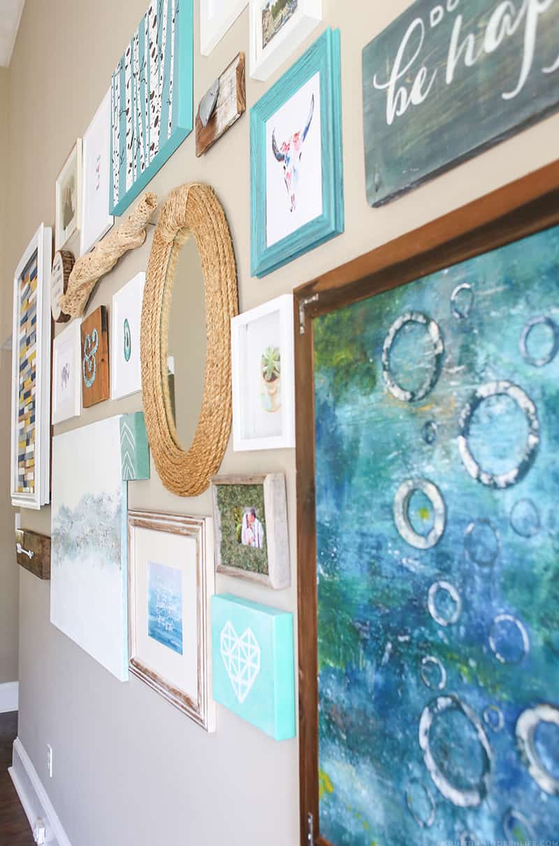 Looking for creative ways to display your photos and art? Here are 4 Tips for Creating a Gallery Wall, including what I would have done differently. | MountainModernLife.com