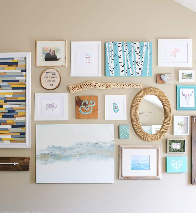 Looking for creative ways to display your photos and art? Here are 4 Tips for Creating a Gallery Wall, including what I would have done differently. | MountainModernLife.com