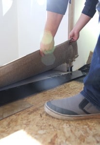 replacing carpet in RV slide out