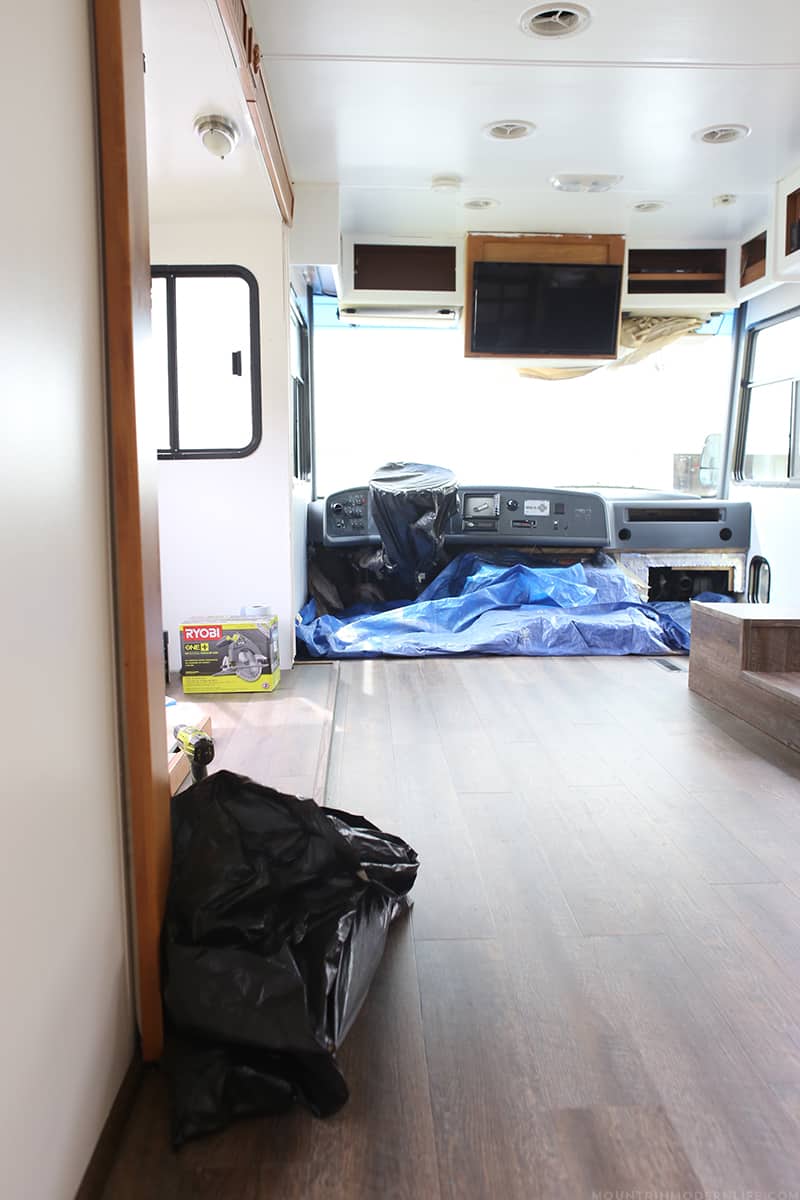 Rustic Modern RV Renovation Progress - Before