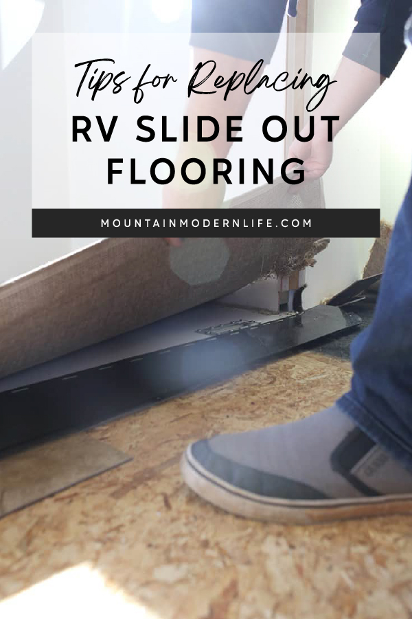 Tips for replacing RV slide out flooring