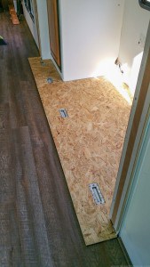 adding underlayment to motorhome slide out