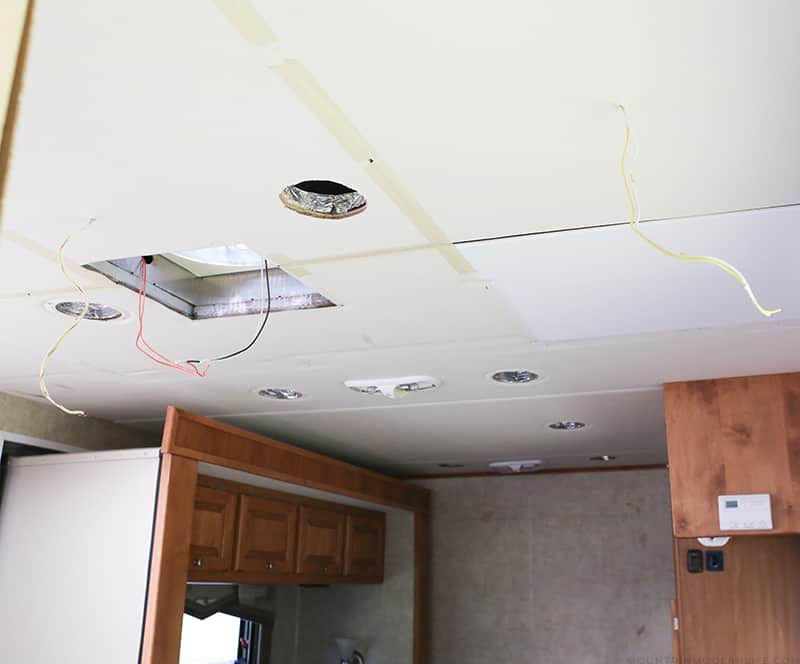How We Replaced The Ceiling Panel In Our Rv