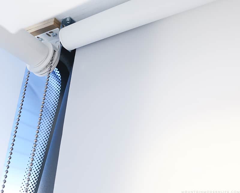 Looking to replace those bulky curtains in the front of your RV? See how easy it was for us to install our new RV windshield roller shades! MountainModernLife.com