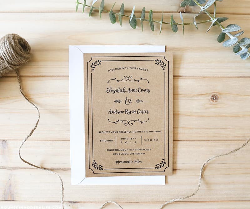 Wedding Invitations Template Free 9