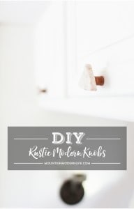 Save money while at the same time adding character to your home by creating these rustic modern DIY cabinet knobs! MountainModernLife.com