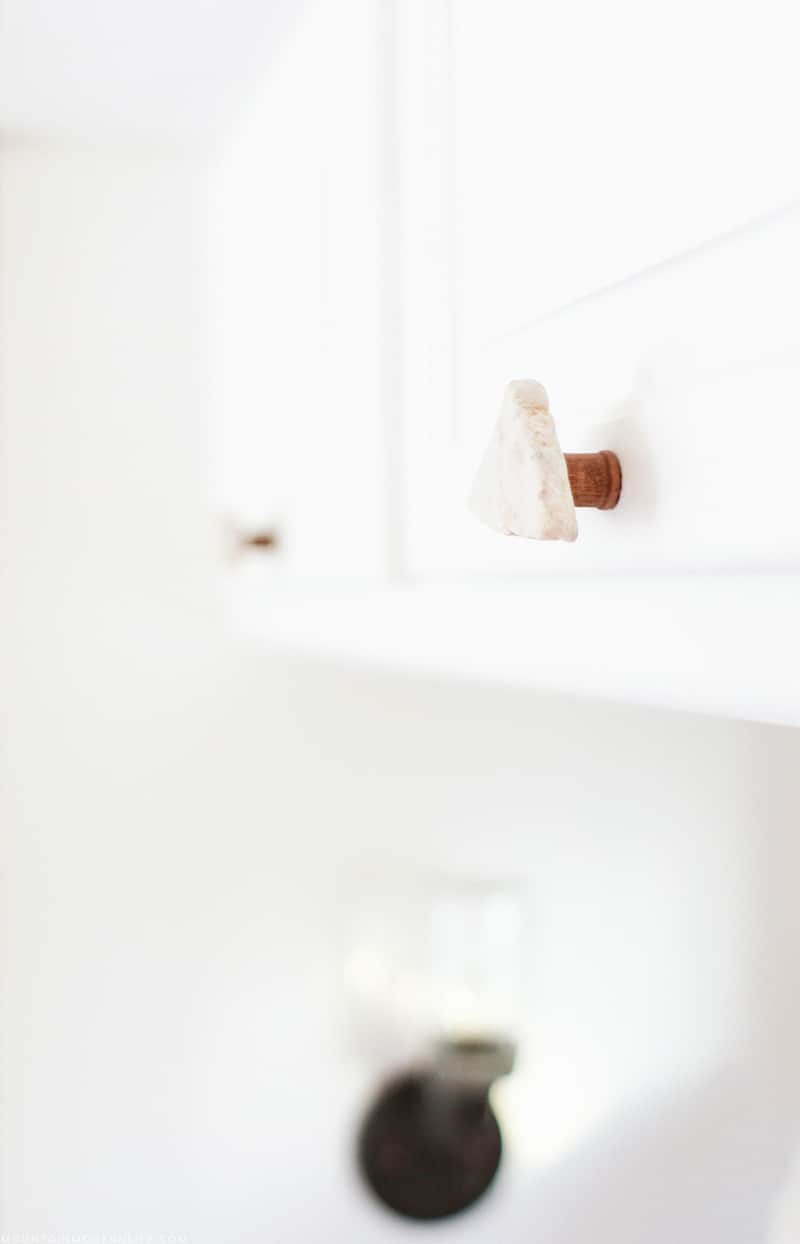 BEHR Ultra Pure White painted on the walls and cabinets inside our RV | #mountainmodernlife.com