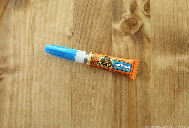 gorilla-super-glue-for-diy-knobs-mountainmodernlife.com