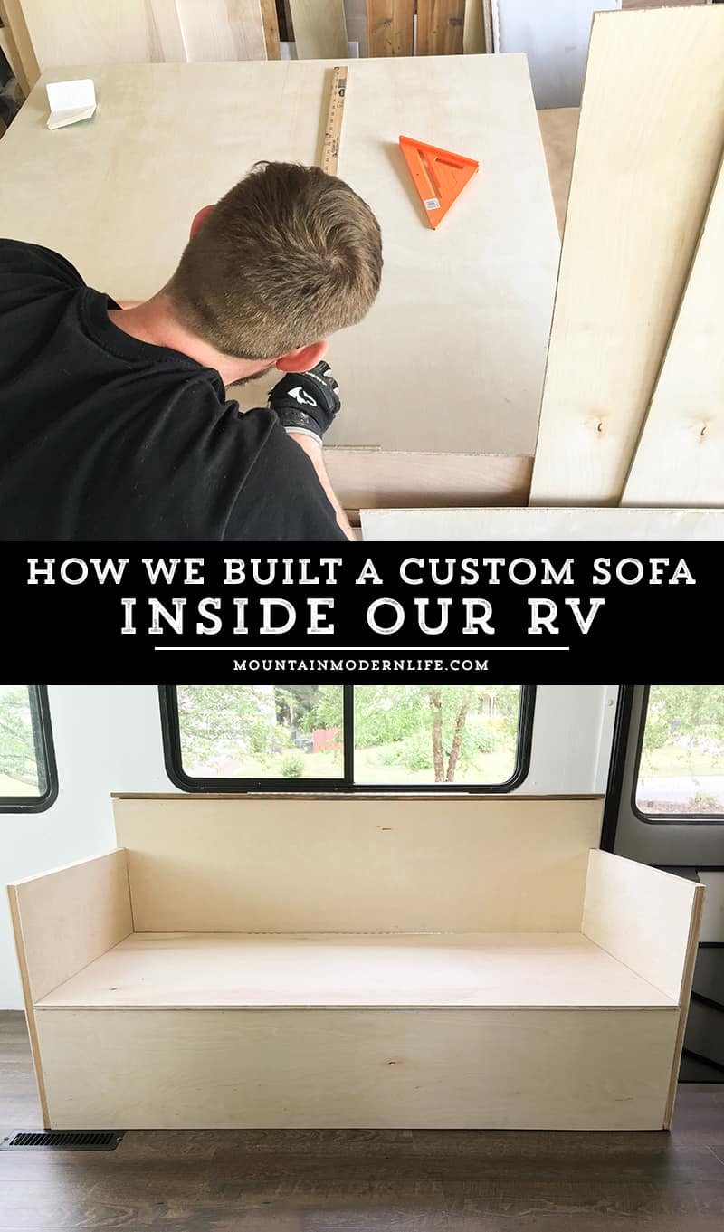 How we Built a Custom RV Sofa