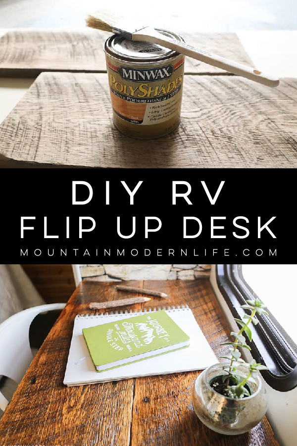 DIY Reclaimed Wall-Mounted Desk