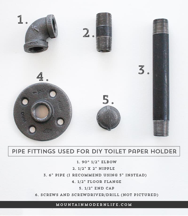 Looking to add character to your bathroom? See how you can make this rustic toilet paper holder in less than 5 minutes! MountainModernLife.com