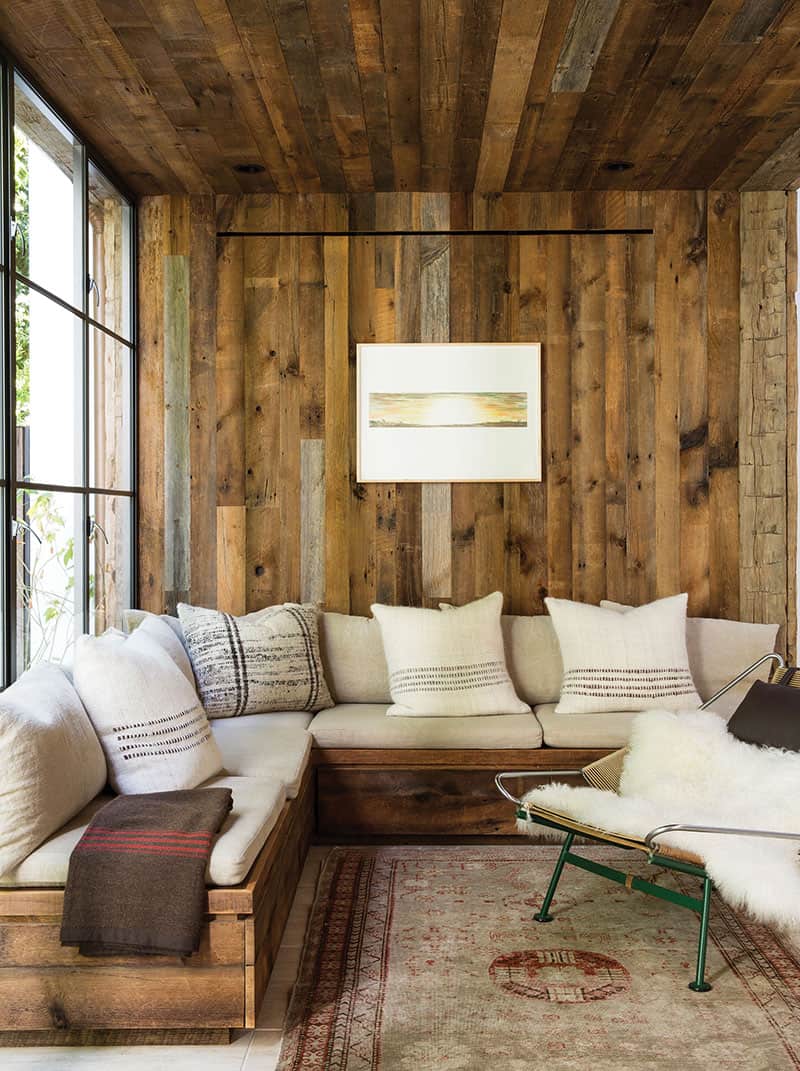 Rustic Modern Sofa Designs | Source: Jenni Kayne Home via C Magazine