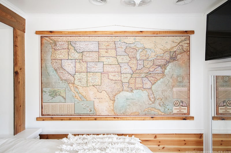 DIY push pin travel map