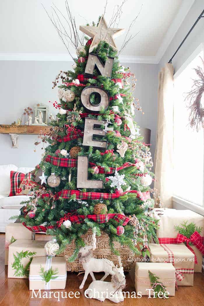 Rustic Woodland Christmas Tree | Craftaholics Anonymous