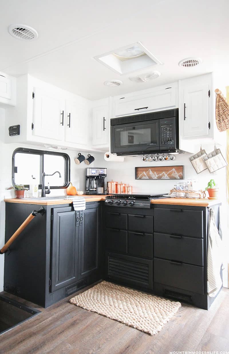 How to paint your RV Kitchen Cabinets | MountainModernLife.com