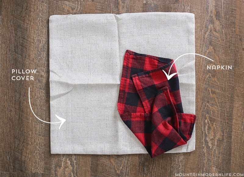 Love Buffalo Plaid? See how easy it is to make these Rustic Winter Pillows that you can keep around after the holidays! MountainModernLife.com