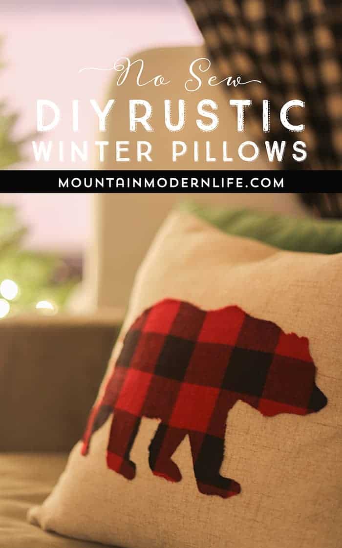 Rustic Winter Pillows you can Keep Around After the Holidays