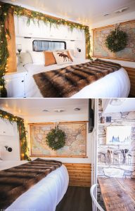 RV Christmas Home Tour - Come see how we decorated our tiny home on wheels for the holidays! MountainModernLife.com