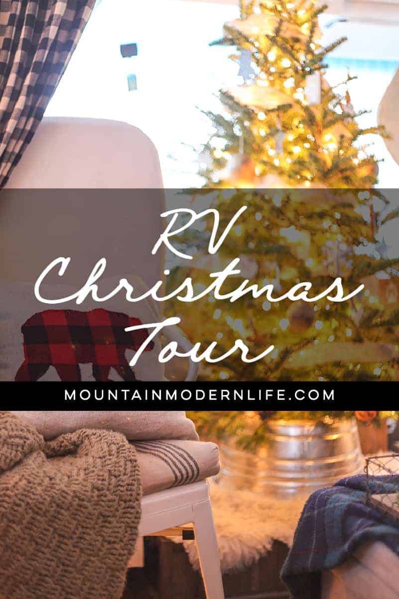 Our RV all decked out for the holidays! MountainModernLife.com
