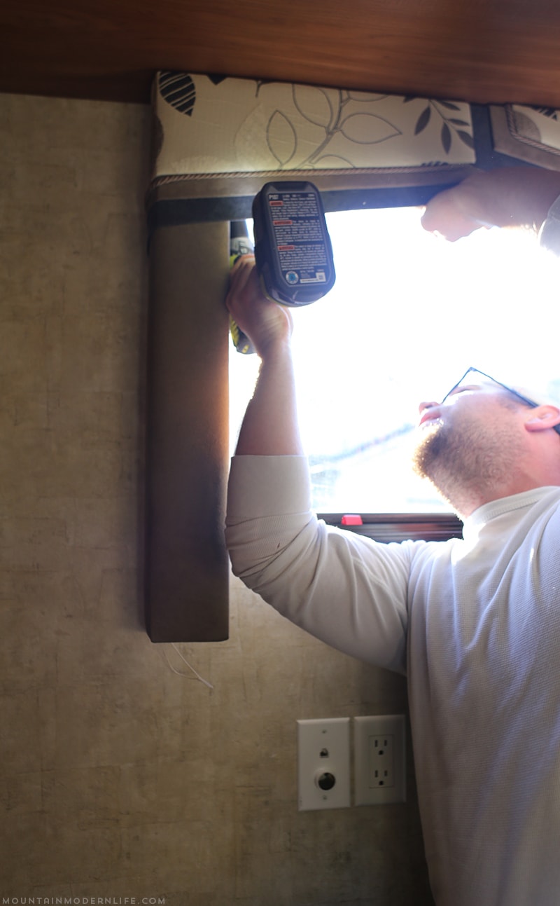 Remove RV Window Valances