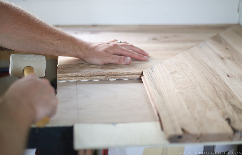 How To Create Wood Counters From Flooring In A Rv