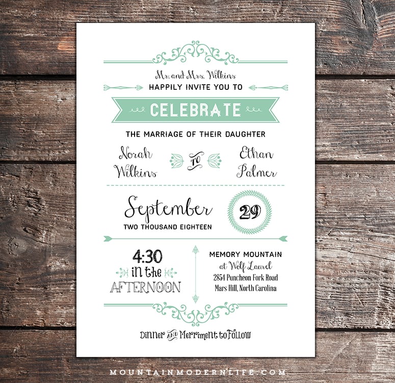How To Put Parents Names On Wedding Invitations 10