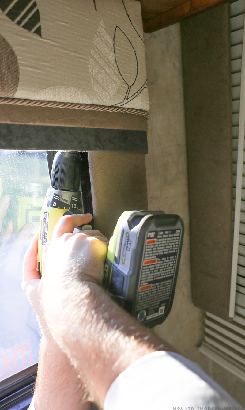 Remove RV Window Valances