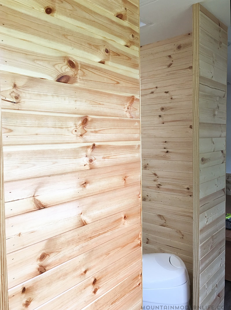 Are you thinking about renovating your RV? See how easy it can be to bring life in by creating planked walls in a RV. Mountainmodernlife.com