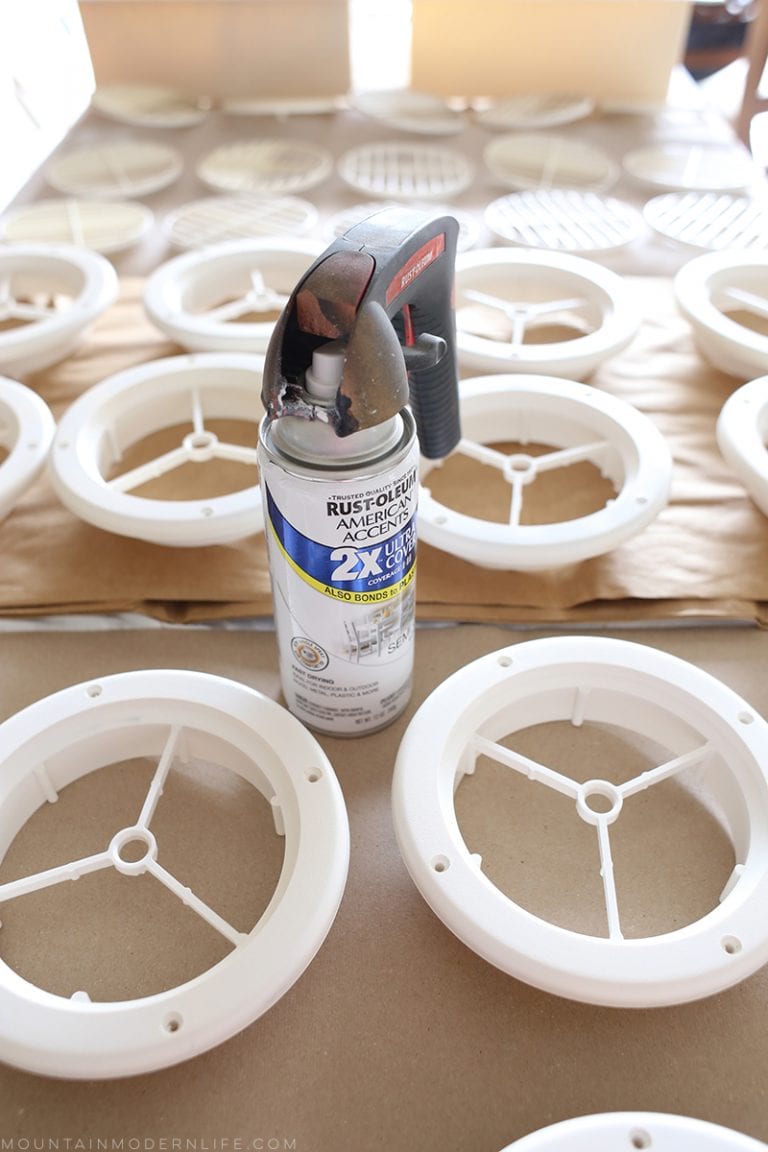 Update RV Vent Covers with Spray Paint