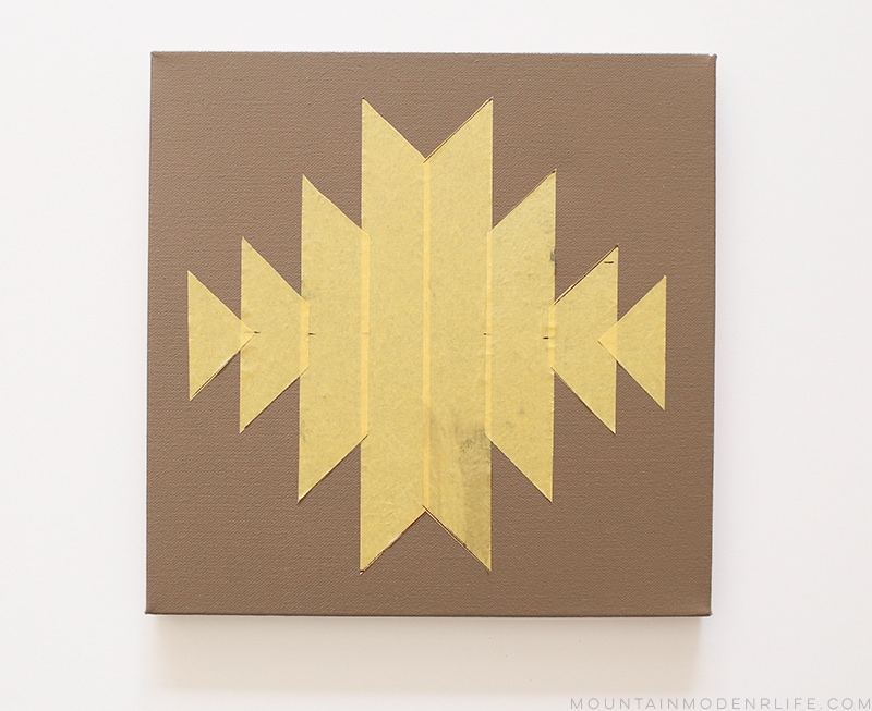 See how easy it is to make this Navajo-inspired wall art, the perfect way to add rustic or Southwest decor to your home or RV! MountainModernLife.com