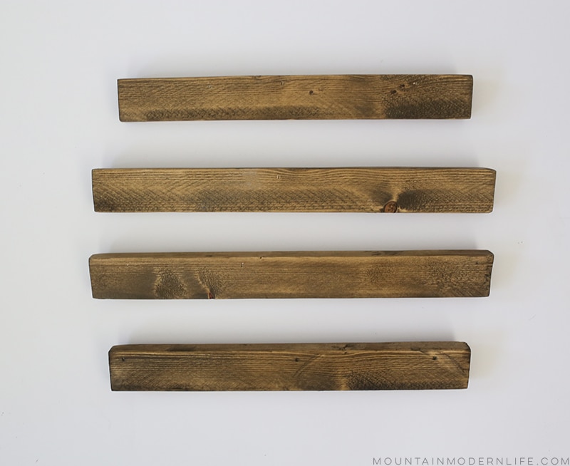 See how easy it is to make this simple rustic modern art, the perfect way to add Southwest or Navajo-inspired design to your home or RV! MountainModernLife.com