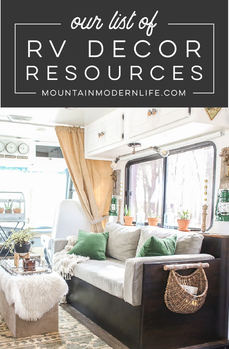 Our RV Decor Resources | MountainModernLife.com