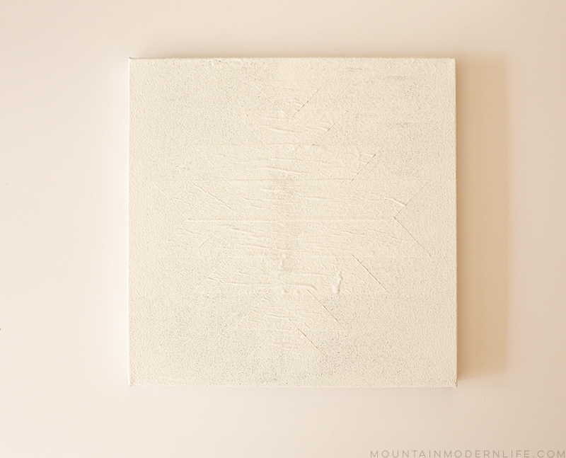 See how easy it is to make this simple rustic modern art, the perfect way to add Southwest or Navajo-inspired design to your home or RV! MountainModernLife.com