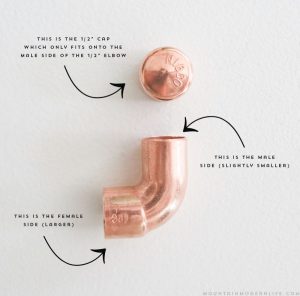 Rustic Modern DIY Paper Towel Holder using Copper Pipe Fittings | MountainModernLife.com