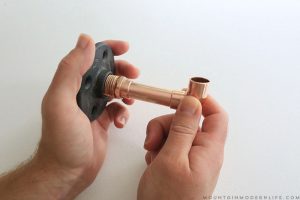 Rustic Modern DIY Paper Towel Holder using Copper Pipe Fittings | MountainModernLife.com