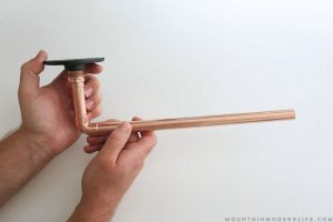 Rustic Modern DIY Paper Towel Holder using Copper Pipe Fittings | MountainModernLife.com