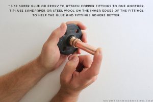 Rustic Modern DIY Paper Towel Holder using Copper Pipe Fittings | MountainModernLife.com