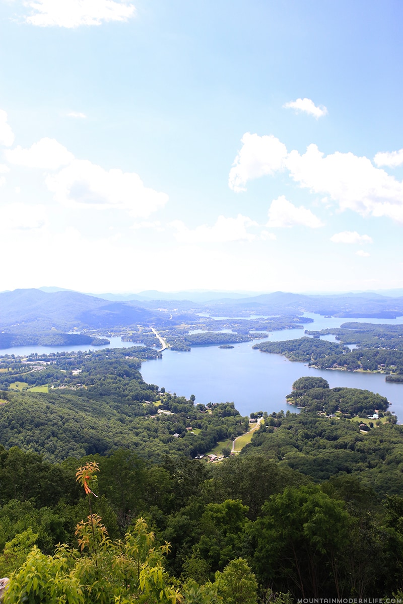 Are you in or around Hiawassee, GA? You should take a quick trip up to Bell Mountain, you can drive all the way up and see amazing views of Lake Chatuge. | Mountainmodernlife.com