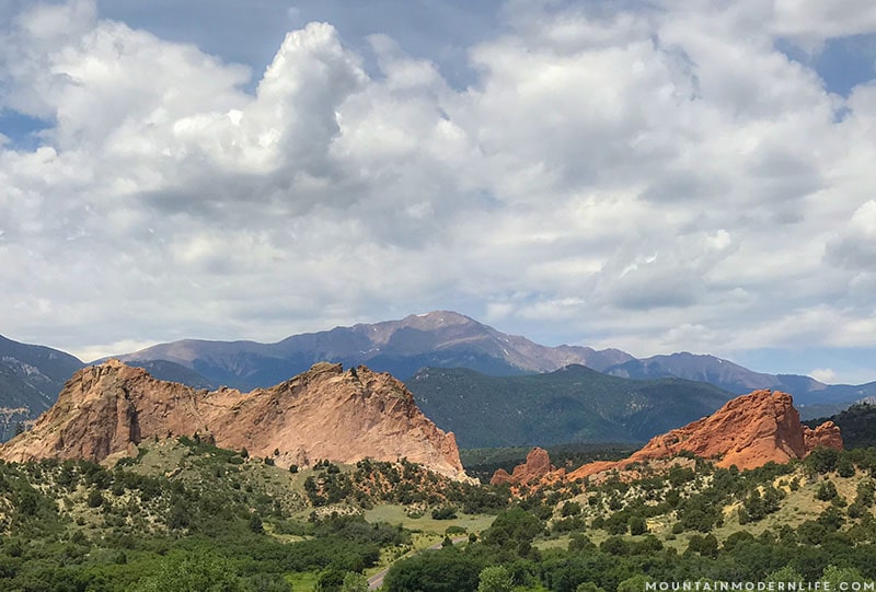 Looking for something free to do around Colorado Springs? Visit Garden of the Gods and see stunning rock formations set against spectacular mountain views! MountainModernLife.com