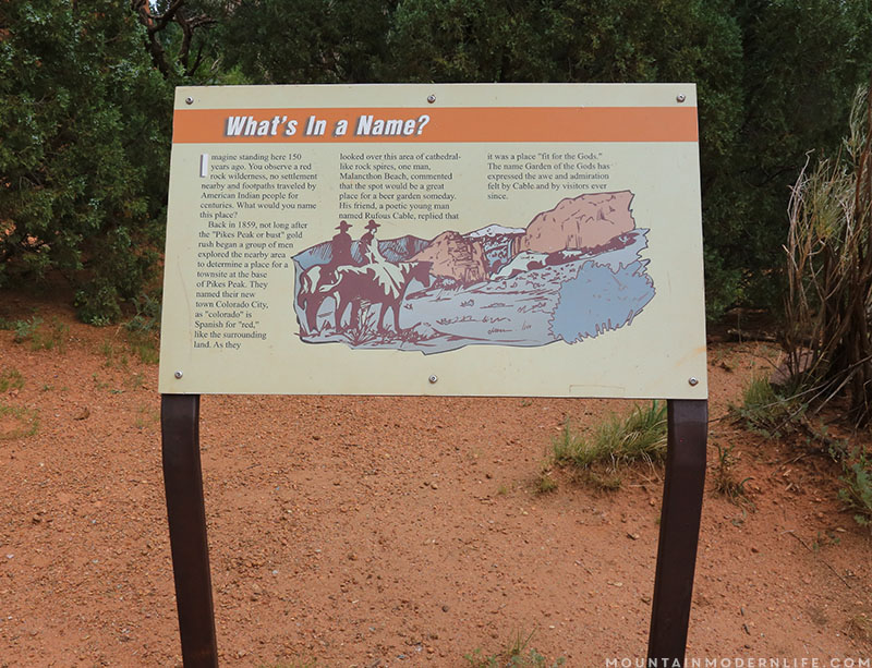 Looking for something free to do around Colorado Springs? Visit Garden of the Gods and see stunning rock formations set against spectacular mountain views! MountainModernLife.com
