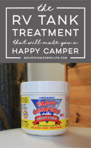 The RV Tank Treatment that will Make you a Happy Camper - this is one product we recommend every RV'er have on hand! MountainModernLife.com