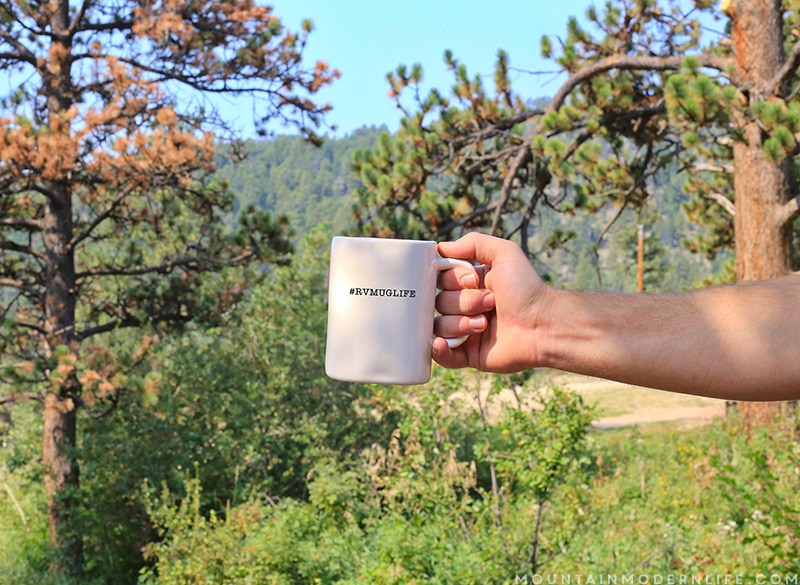 #RVMugLife - View from Campground in Estes Park