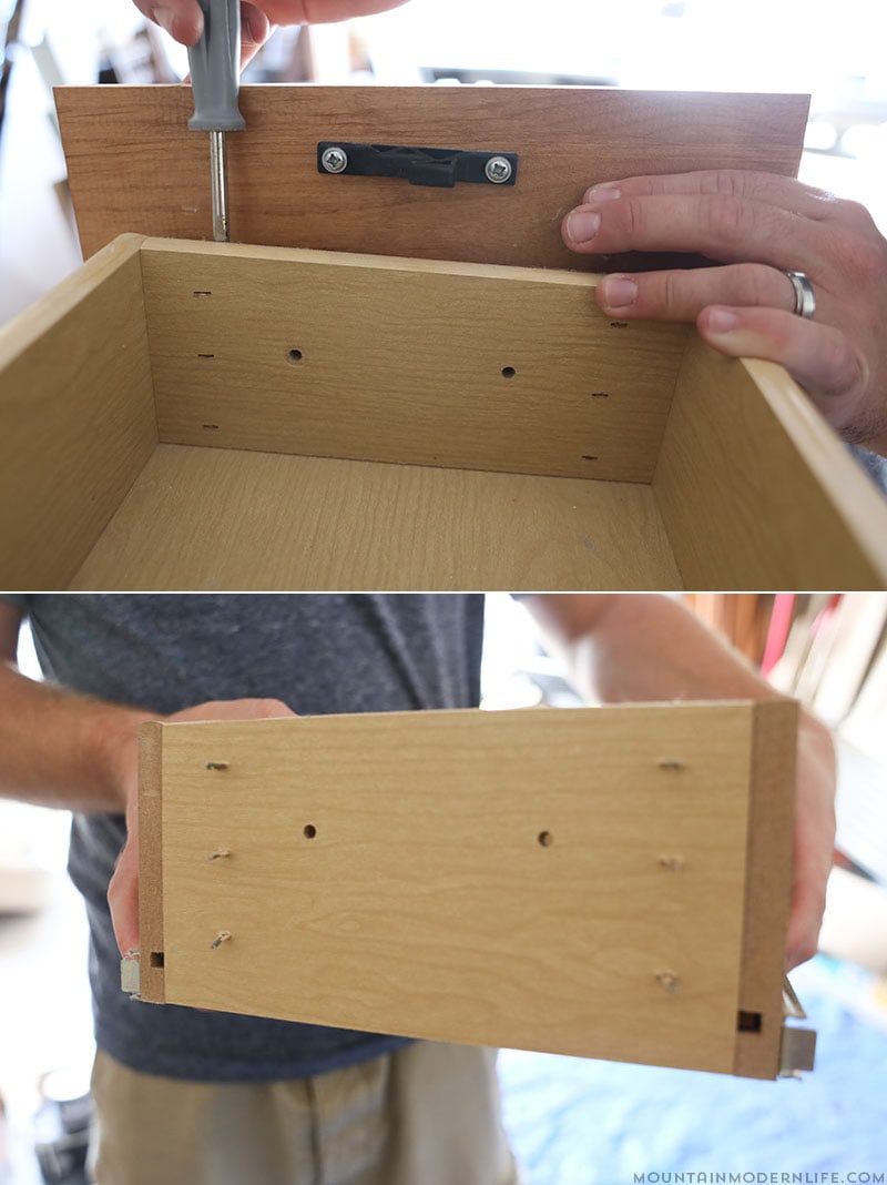 Don't be afraid to reimagine what you already have! See how easy it is to create these reclaimed, rustic drawers! MountainModernLife.com