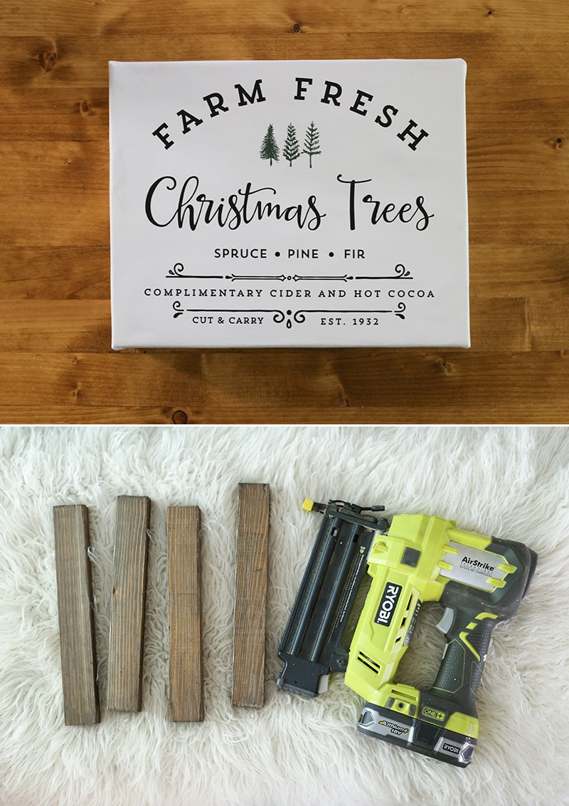 See how easy it is to make Holiday signs from printables with this image transfer method! Perfect for decorating your own home or to give away as gifts. MountainModernLife.com