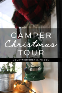 Cabin-Inspired Christmas in the Camper! Come see how we decorated our RV for the holidays! MountainModernLife.com