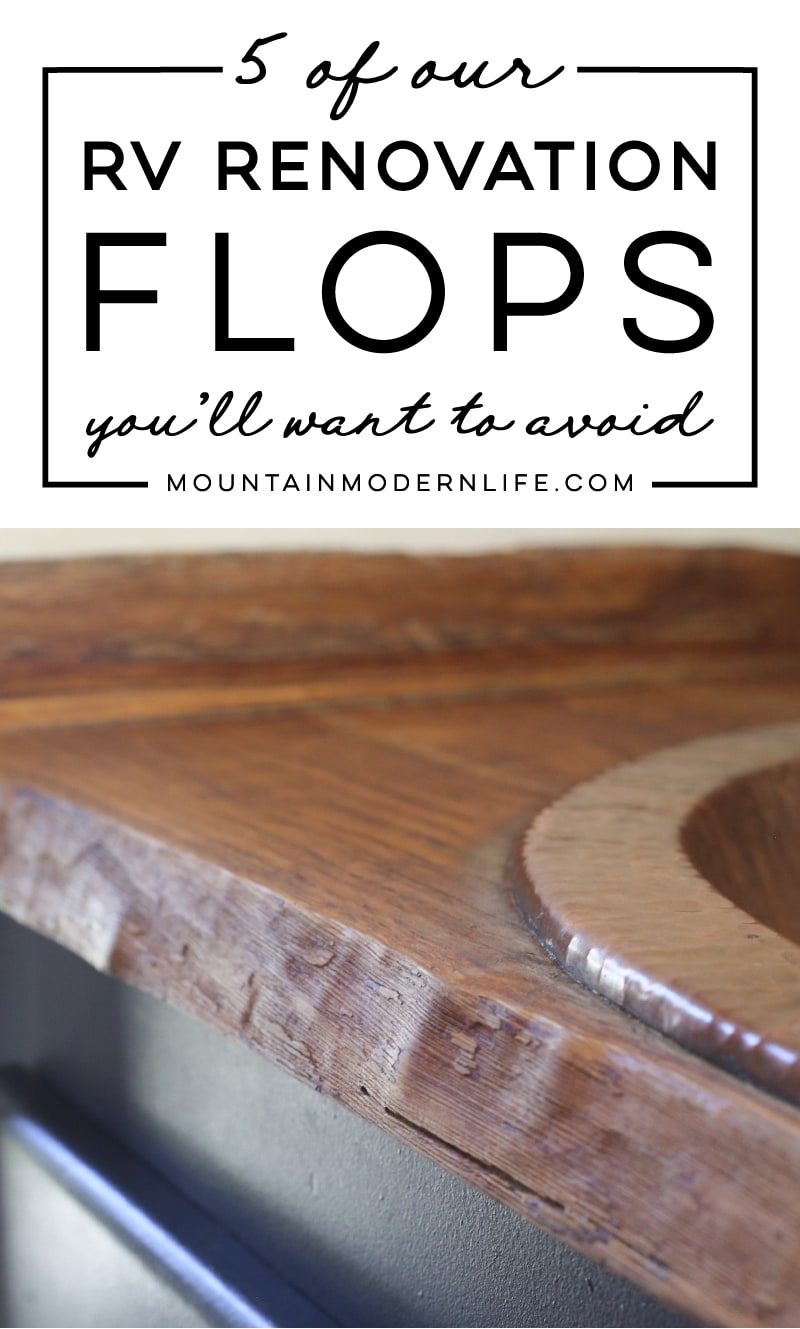 5 Rv Renovation Flops Mountainmodernlife Com