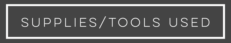 supplies/tools