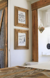 Rustic RV bedroom