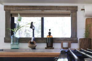 rustic burlap roller shades