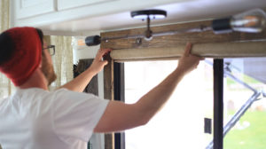 Looking for ways to add warmth and texture to your home or RV? See how easy it is to make burlap roller shades! MountainModernLife.com